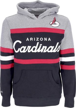 Mitchell & Ness Arizona Cardinals Zwarte Hoodie - Heren - Hoodies - Zwart - S - Katoen - Hoodies & sweatvesten