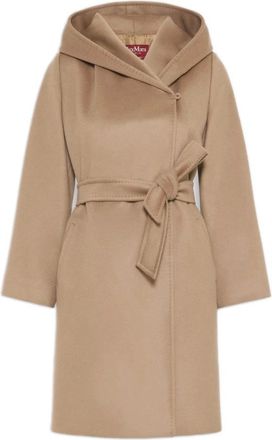 Max Mara New Mang Jas - Dames - Mantels - Beige - Maat: S Wol