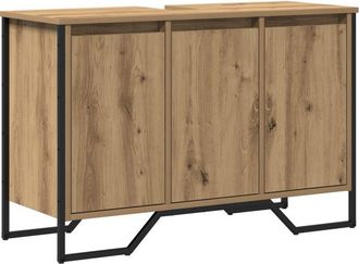 vidaXL Armario bajo lavabo Roble artesanal 91x35x60 cm Madera elaborada vidaXL