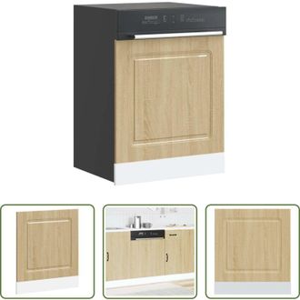vidaXL vidaXL Armadio da cucina - Pannello Lavastoviglie Kalmar Rovere Sonoma 60x1,5x67 cm
