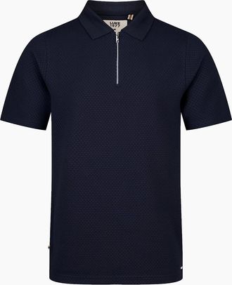 Luke 1977 Mens Luke 1977 Gibraltar Polo 380GSM DARK NAVY - Size: 44