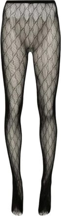 Gucci Interlocking G Tights - Dames - Ondergoed - Zwart - Maat: M Polyamide