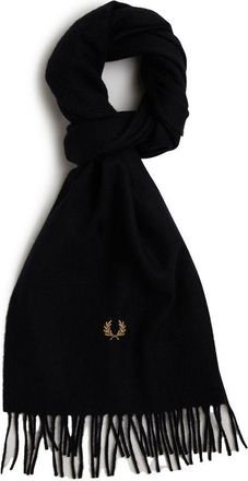 Fred Perry Mens Lambswool Scarf - Black - One Size