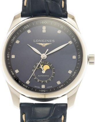 Longines Master Collection Automatic Diamond Blue Dial Mens Watch L2.909.4.97.0