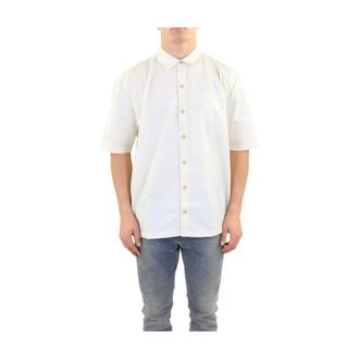 Daily Paper Clothing Piam Shirt voor Heren - Heren - Korte mouwen Overhemden - Wit - S - Overhemden