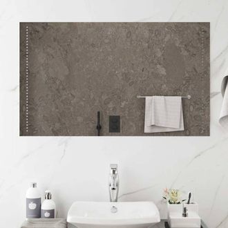Berkfield Home LED Bathroom Mirror 100x60 cm in Clear