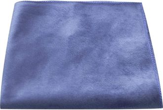 King & Priory Luxury Ocean Blue Velvet Pocket Square