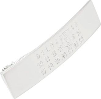 Maison Margiela Accessoires, Dames, Grijs, ONE Size, Numerieke Haarclip