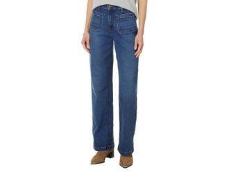 Madewell Perefect Vintage Wide with Patch Pocket in Allentown Wash Womens Jeans Allentown Wash : 25 30, Cotton/Denim/Elastane