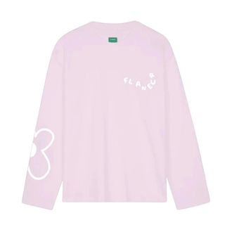 Flaneur Fl&acirc;neur - Blossom Long Sleeve T-Shirt - Heren - Tops - Roze - Maat: 2XL Katoen