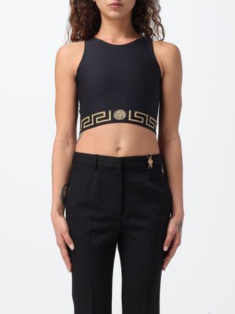 Versace Top sportivo Versace in tessuto tecnico stretch