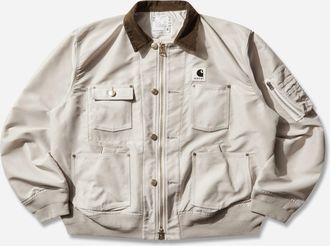 sacai Carhartt WIP Nylon Twill x Duck Blouson Ivory