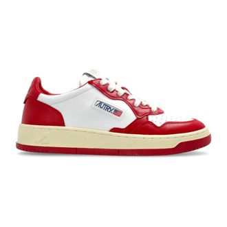 Autry Sportschoenen Medalist Low - Heren - Sneakers - Rood - 45 EU - Leer - Schoenen