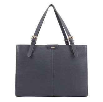 Paul Costelloe Womens Argo Leather Shoulder Bag - Blue - One Size