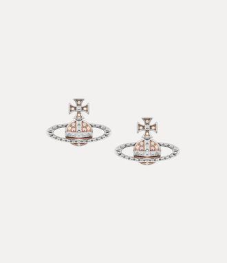 Vivienne Westwood Mayfair Bas Relief Earrings -Rhodium-pink-gold-crystal-ab-crystal -Rhodium-pink-gold-crystal-ab-crystal Women