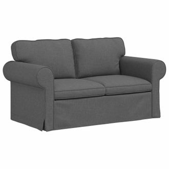 vidaXL Divano Grigio Scuro 155 X 82 X 80 Cm Tessuto Vidaxl