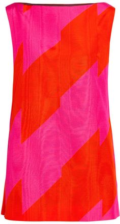 Dries Van Noten Dabel Printed Cotton-blend Mini Dress - Fuchsia - 38 (UK10 / S)