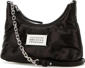 Maison Margiela Womens Glam Slam Shoulder Bag Black Corpo Leather Ovina