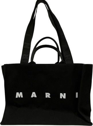 Marni Canvas Shopping Tote Bag