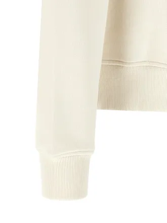 Palm Angels Teddy Bear Boucl&eacute;-Patch Cotton Sweatshirt - White