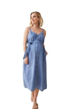 Ingrid & Isabel CHAMBRAY BUTTON FRONT DRESS at Nordstrom, Size X-Large