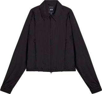 Yohji Yamamoto Cropped Black Jacket with Classic Collar