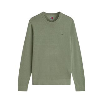 Tommy Jeans Essential Pullover - Heren - Sweatshirts & Hoodies - Groen - Maat: L Katoen