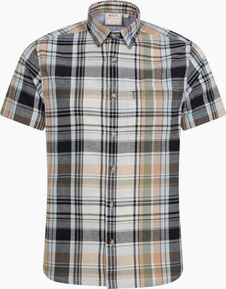 Mountain Warehouse Mens Mountain Warehouse Mens Cotton Shirt - Green - Size: 38/Regular