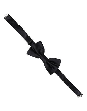 Dolce & Gabbana Silk Adjustable Bow Tie - Black