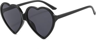 Generic Women Outdoor Party Sunglasses Vacation Commuter Decorative Sun Glasses(Black)