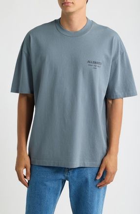 AllSaints Xander Crewneck T-Shirt in Lunar Blue at Nordstrom, Size Xx-Large