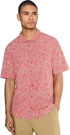 Royal Robbins Salathe Sun Shirt Short Sleeve Mens Clothing Dusty Cedar Solar Print : 2XL, Polyester
