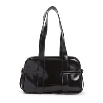 Dries Van Noten Tassen, Dames, Zwart, ONE Size, Leer, Womens Bags Schoudertas Zwart Aw 25