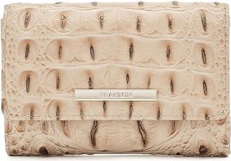Brahmin Kerra Wallet Handbags Beige, Leather/Polyester