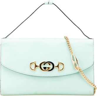 Gucci Pre-owned Womens Zumi Shoulder Bag Logo Hardware - Light Grey Leather - One Size