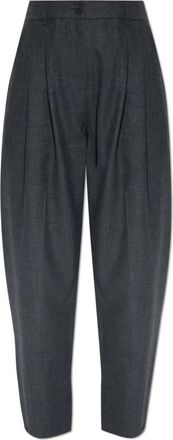 STUDIO NICHOLSON Wollen broek Acuna - Dames - Broeken - Grijs - 3XS - Wol - Broeken