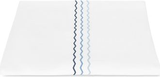 Matouk Axel Embroidered Duvet Cover in Azure at Nordstrom, Size King