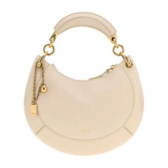 Chlo&eacute; Small Banana Zipped Hobo - female - Chlo&eacute; - Handbags - Beige - ONE SIZE - Bags