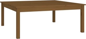 vidaXL Tavolino Da Salotto Marrone Cera 100x100x40 Cm Legno Di Pino - Vidaxl