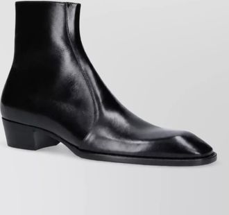 Saint Laurent calf leather ankle boots