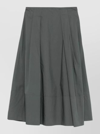 Woolrich cotton midi skirt high waist buttons