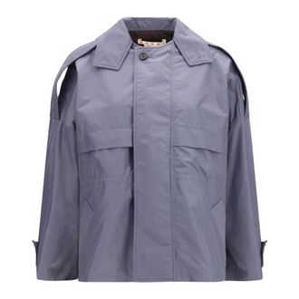 Marni Nylon Blouson met riem - Dames - Jassen - Grijs - Maat: XS Nylon
