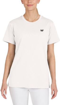 Dalix Womens Bow Jersey Tee in Vintage White at Nordstrom, Size Xx-Large