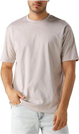DeSoto Luxe Two Ply T-shirt - Heren - T-shirts - Beige - S - Tops