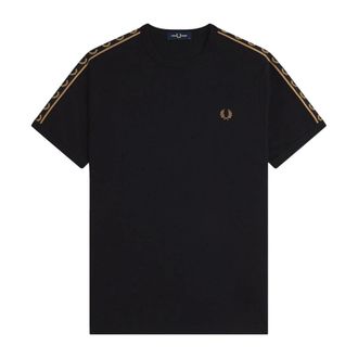 Fred Perry Hombre, Camisetas, Negro, Talla: XL