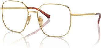 Prada Optical Frame - Dames - Brillen - Geel - 55 MM - Accessoires