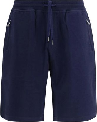 Brunello Cucinelli The Shorts - Heren - Korte Broeken - Blauw - S - Katoen - Korte Broeken