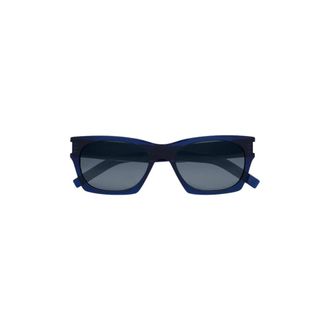 Saint Laurent Accessoires, Heren, Blauw, ONE Size, Zonnebril