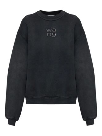 Alexander Wang logo-embellished sweater - Grey