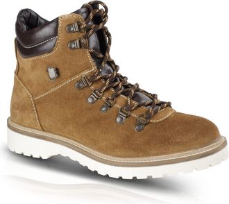 Silver Street London Mens Connaught Suede Ankle Lace up Boot, Tan, 8